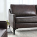 Modway Corland Mid-Century Modern Upholstered Leather Sofa