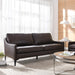 Modway Corland Mid-Century Modern Upholstered Leather Sofa