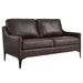 Modway Corland Leather Mid-Century Modern Loveseat