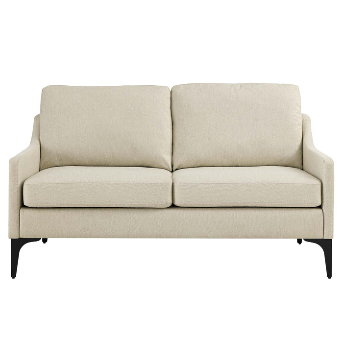 Modway Corland Upholstered Modern Fabric Loveseat