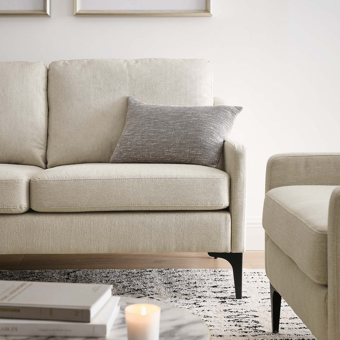 Modway Corland Upholstered Modern Fabric Loveseat