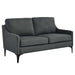 Modway Corland Upholstered Modern Fabric Loveseat