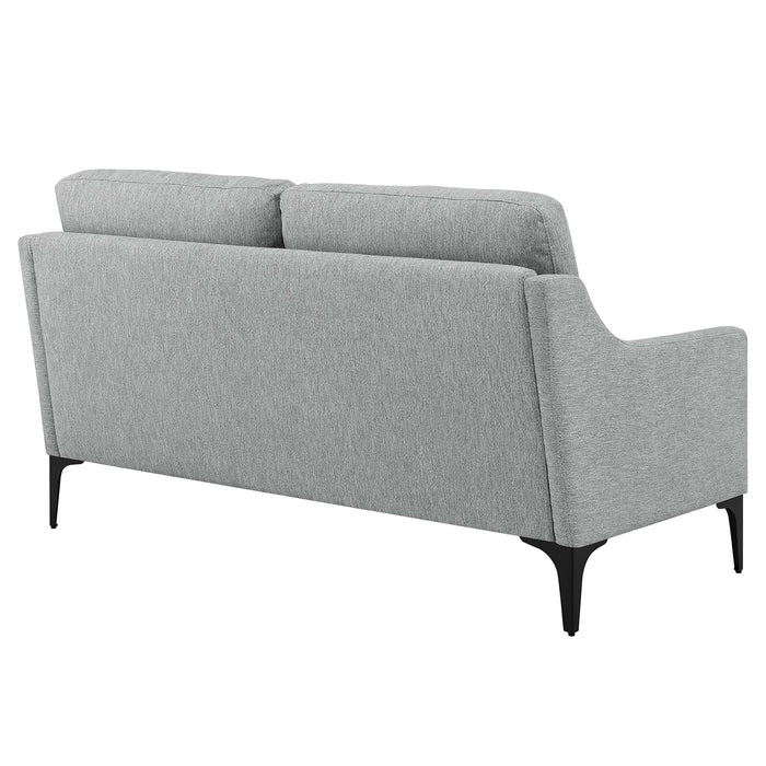 Modway Corland Upholstered Modern Fabric Loveseat