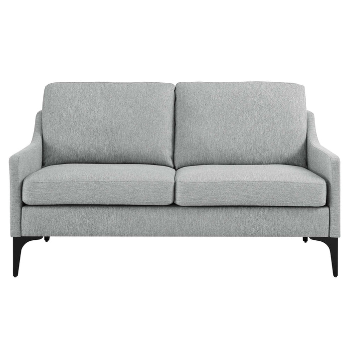 Modway Corland Upholstered Modern Fabric Loveseat