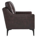 Modway Corland Upholstered Leather Accent Armchair