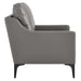 Modway Corland Upholstered Leather Accent Armchair