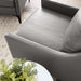 Modway Corland Upholstered Leather Accent Armchair