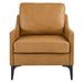 Modway Corland Upholstered Leather Accent Armchair