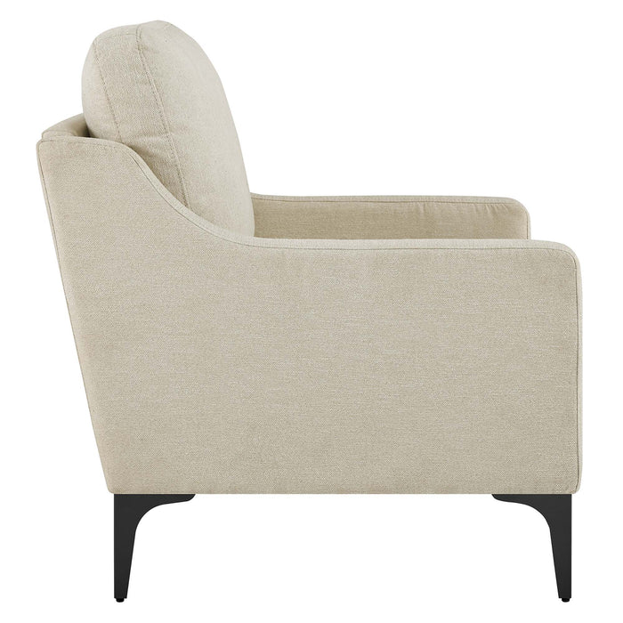 Modway Corland Upholstered Fabric Accent Armchair