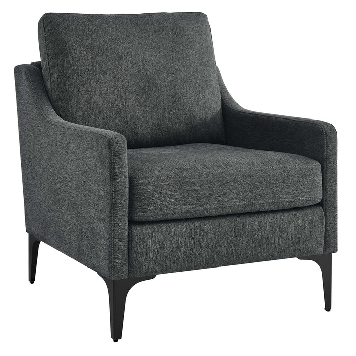 Modway Corland Upholstered Fabric Accent Armchair