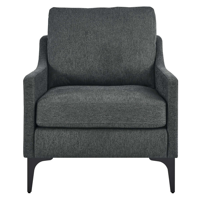 Modway Corland Upholstered Fabric Accent Armchair