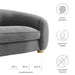 Modway Abundant Boucle Upholstered Modern Fabric Sofa