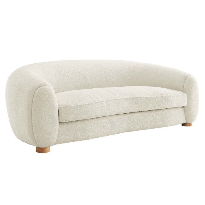 Modway Abundant Boucle Upholstered Modern Fabric Sofa