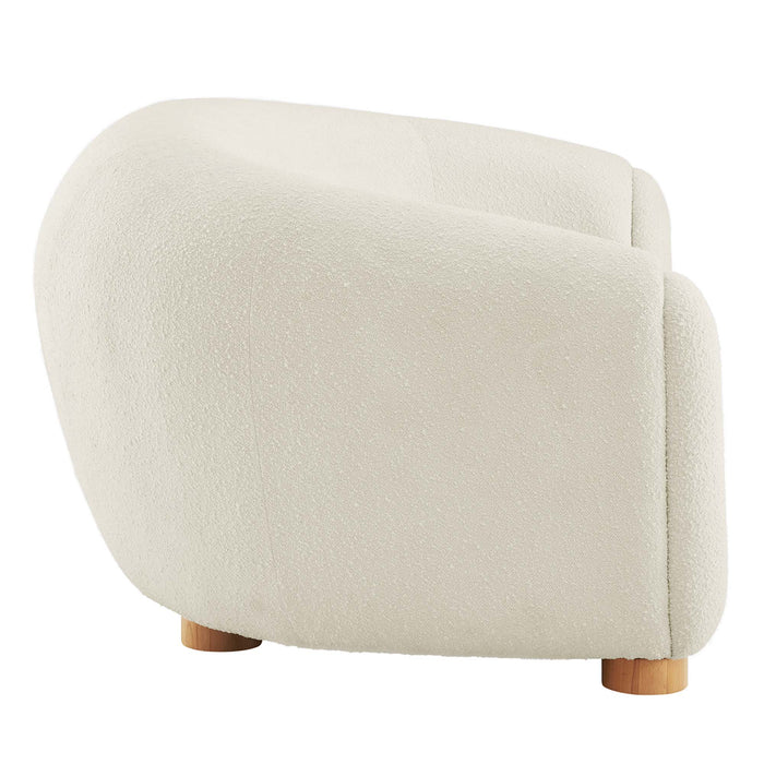 Modway Abundant Boucle Upholstered Modern Fabric Sofa