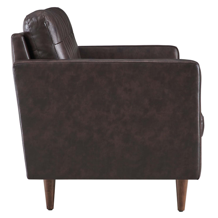 Modway Exalt Tufted Modern Leather Sofa