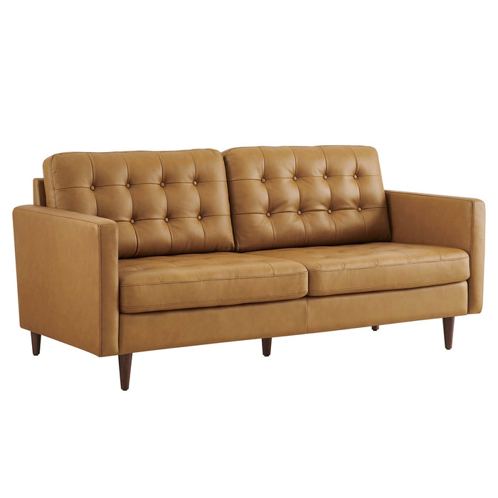 Modway Exalt Tufted Modern Leather Sofa