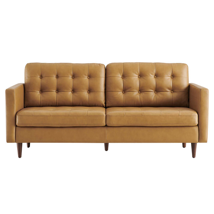 Modway Exalt Tufted Modern Leather Sofa