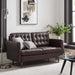 Modway  Exalt Tufted Leather Modern Loveseat