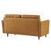 Modway  Exalt Tufted Leather Modern Loveseat