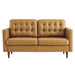 Modway  Exalt Tufted Leather Modern Loveseat