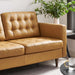 Modway  Exalt Tufted Leather Modern Loveseat