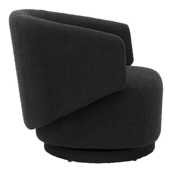 Modway Celestia Boucle Fabric Swivel Accent Chair