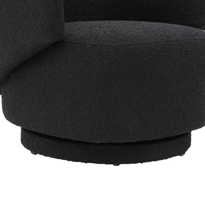 Modway Celestia Boucle Fabric Swivel Accent Chair