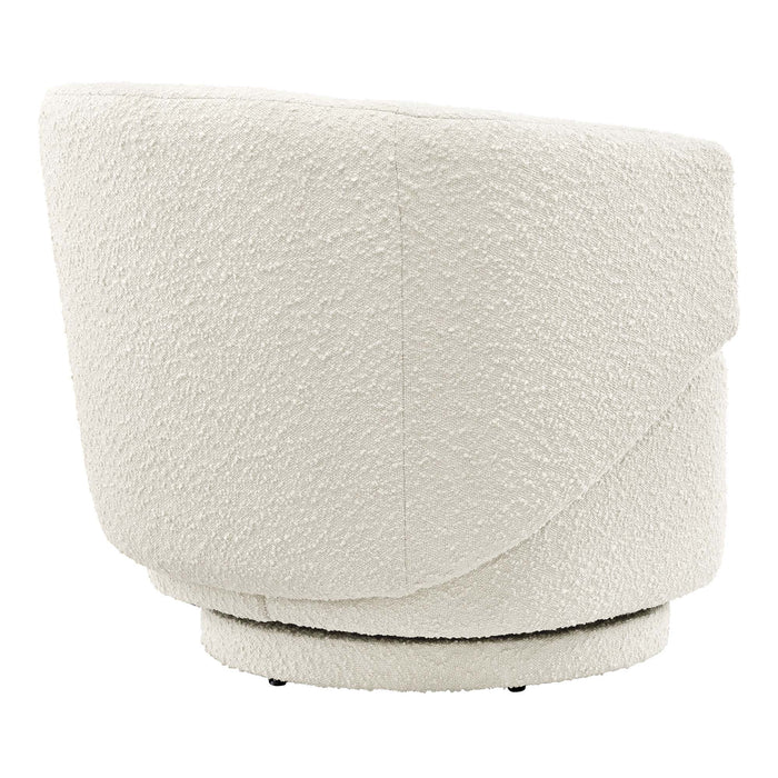 Modway Celestia Boucle Fabric Swivel Accent Chair