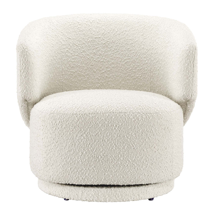 Modway Celestia Boucle Fabric Swivel Accent Chair