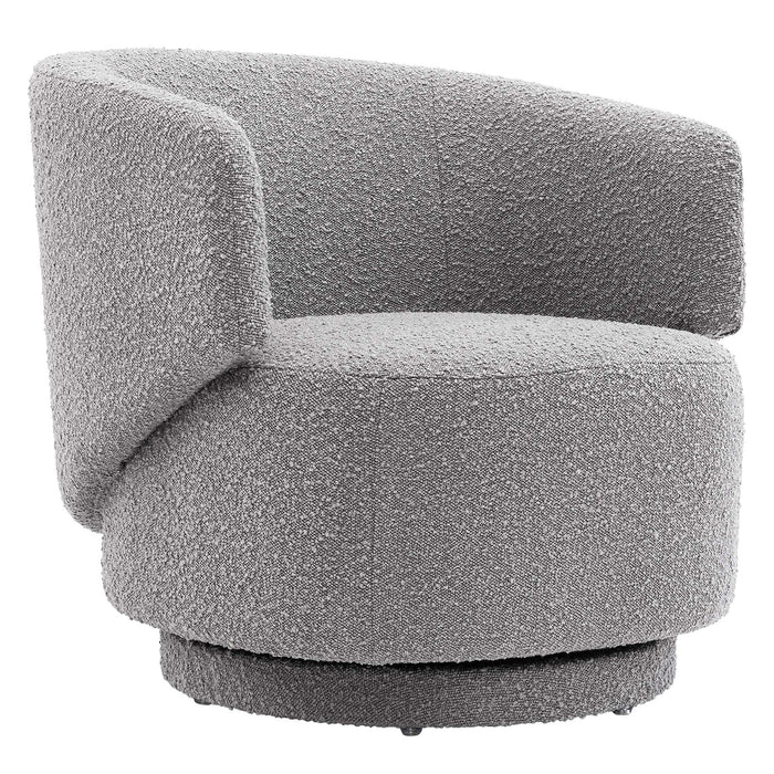 Modway Celestia Boucle Fabric Swivel Accent Chair