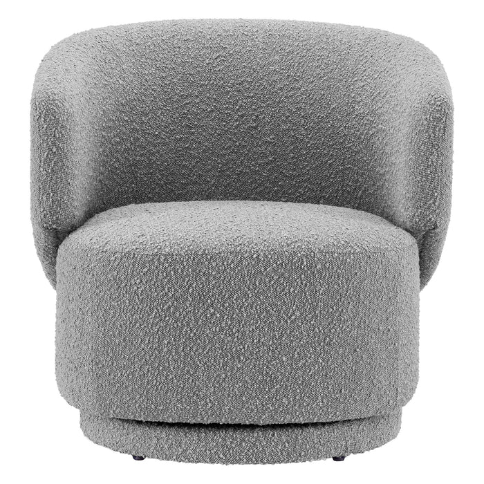 Modway Celestia Boucle Fabric Swivel Accent Chair