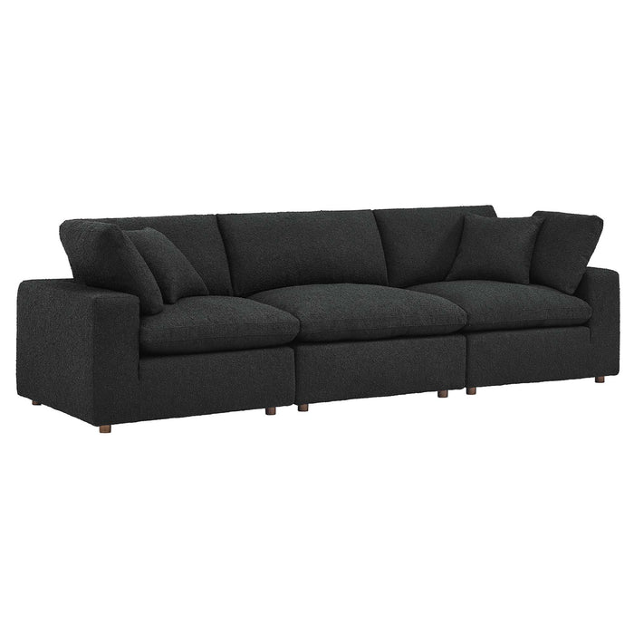 Modway Commix Boucle Fabric 3-Seater Sofa