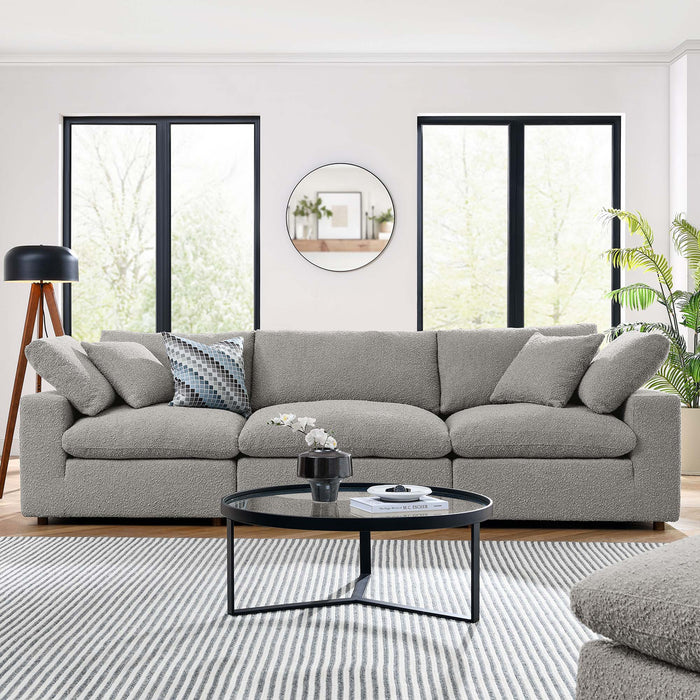 Modway Commix Boucle Fabric 3-Seater Sofa