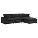 Modway Commix Boucle Fabric 4-Piece Sectional Sofa