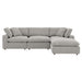 Modway Commix Boucle Fabric 4-Piece Sectional Sofa