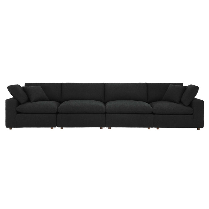 Modway Commix Modern Boucle Fabric 4-Seater Sofa