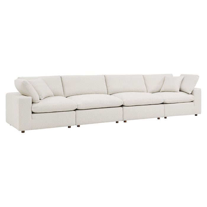 Modway Commix Modern Boucle Fabric 4-Seater Sofa