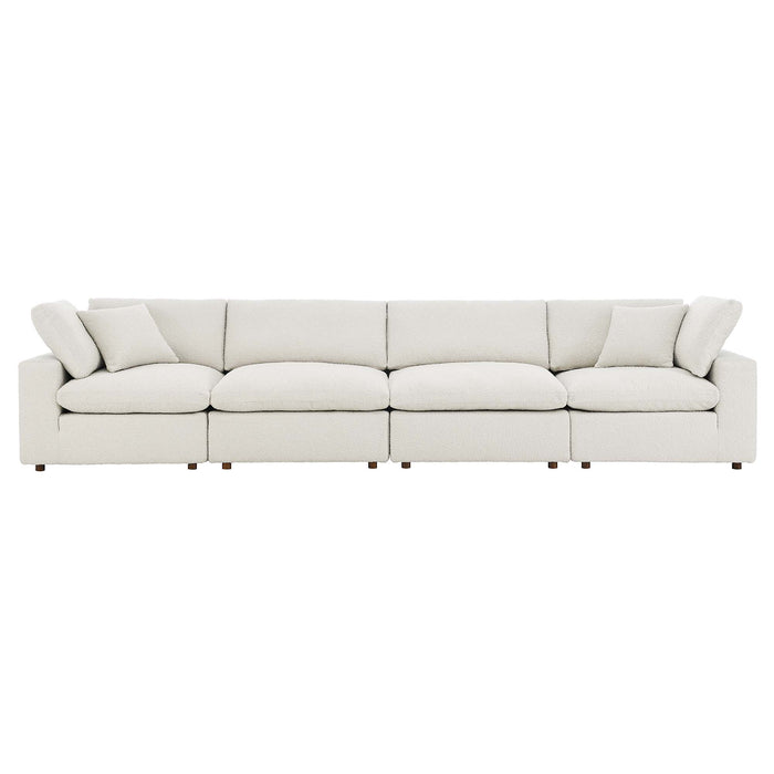 Modway Commix Modern Boucle Fabric 4-Seater Sofa