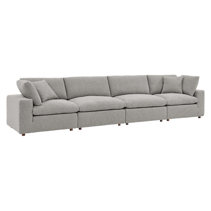 Modway Commix Modern Boucle Fabric 4-Seater Sofa