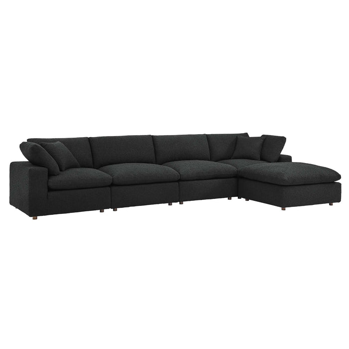 Modway  Commix Boucle Fabric 5-Piece Sectional Sofa