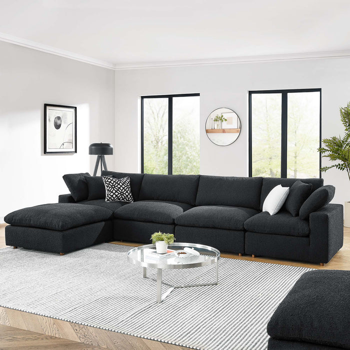 Modway  Commix Boucle Fabric 5-Piece Sectional Sofa