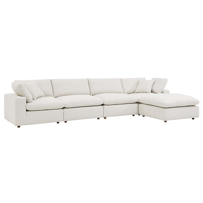 Modway  Commix Boucle Fabric 5-Piece Sectional Sofa