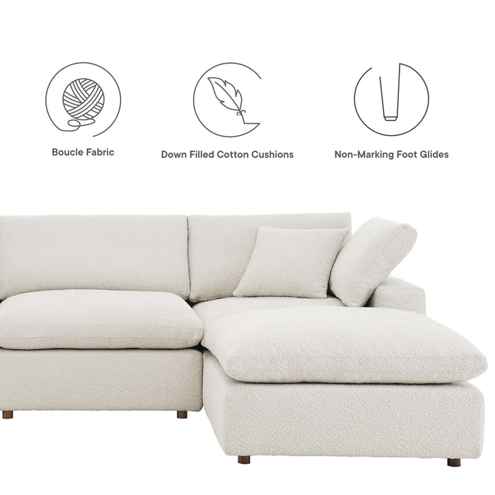 Modway  Commix Boucle Fabric 5-Piece Sectional Sofa