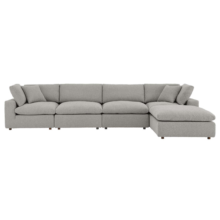 Modway  Commix Boucle Fabric 5-Piece Sectional Sofa