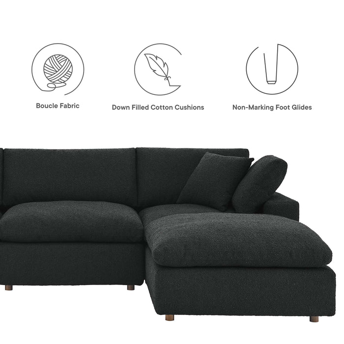 Modway Commix Boucle 6-Piece Sectional Sofa