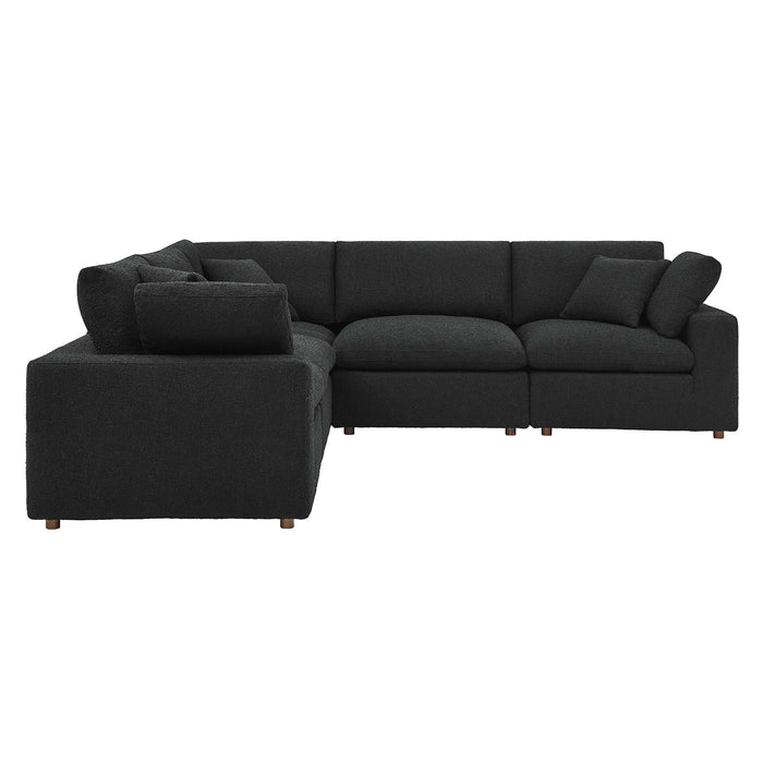 Modway Commix Boucle 5-Piece Sectional Sofa