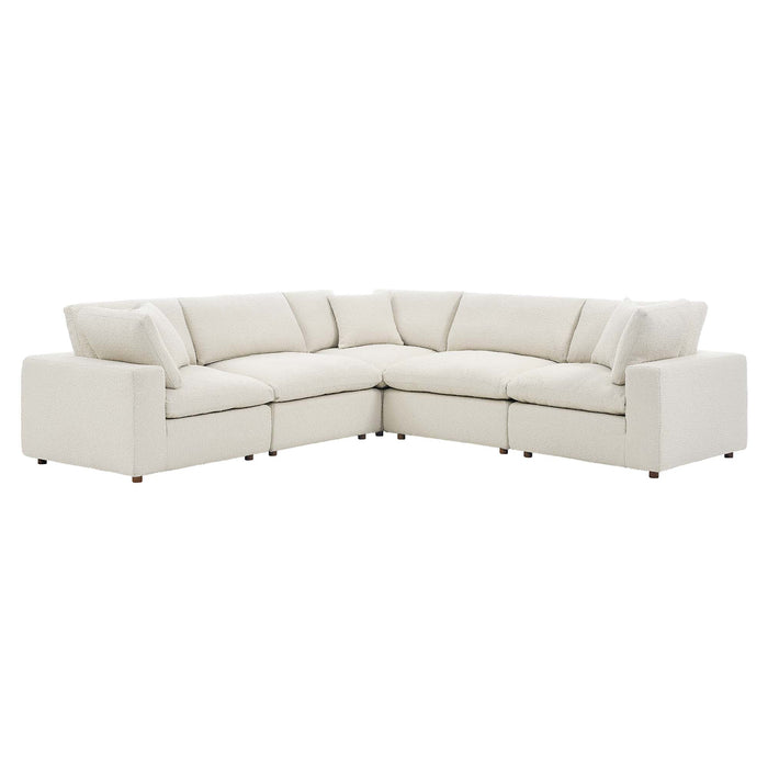 Modway Commix Boucle 5-Piece Sectional Sofa