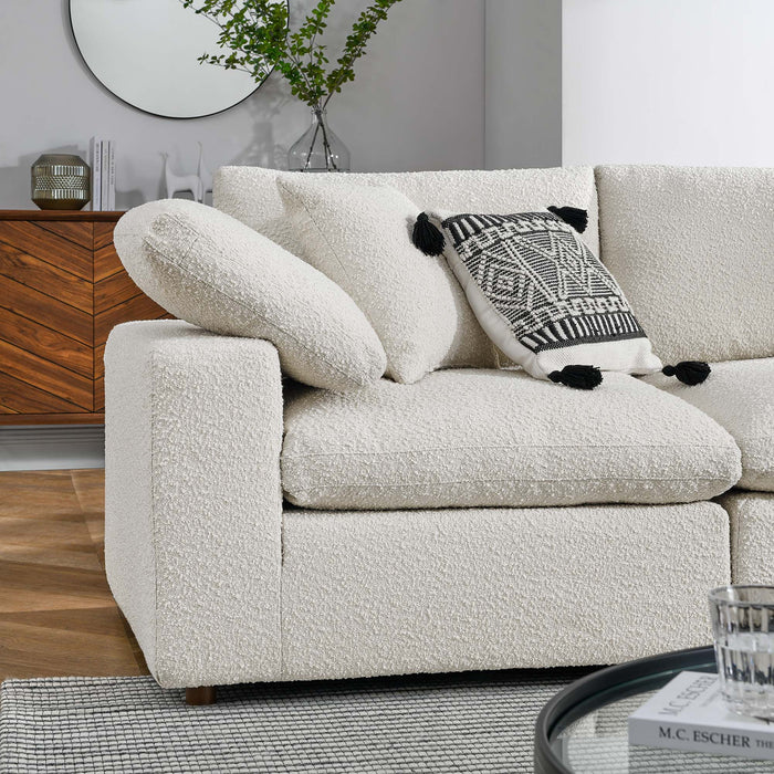 Modway Commix Boucle 5-Piece Sectional Sofa