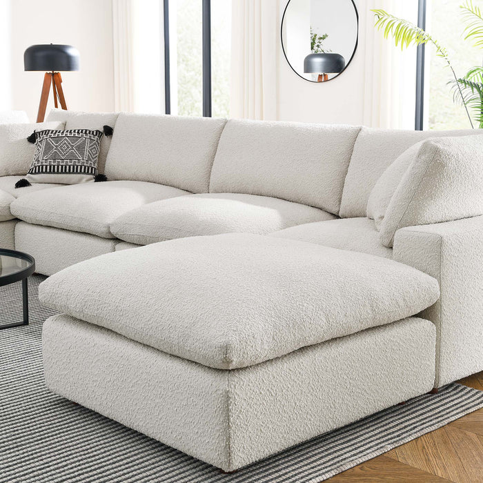 Modway Commix Boucle 7-Piece Sectional Sofa