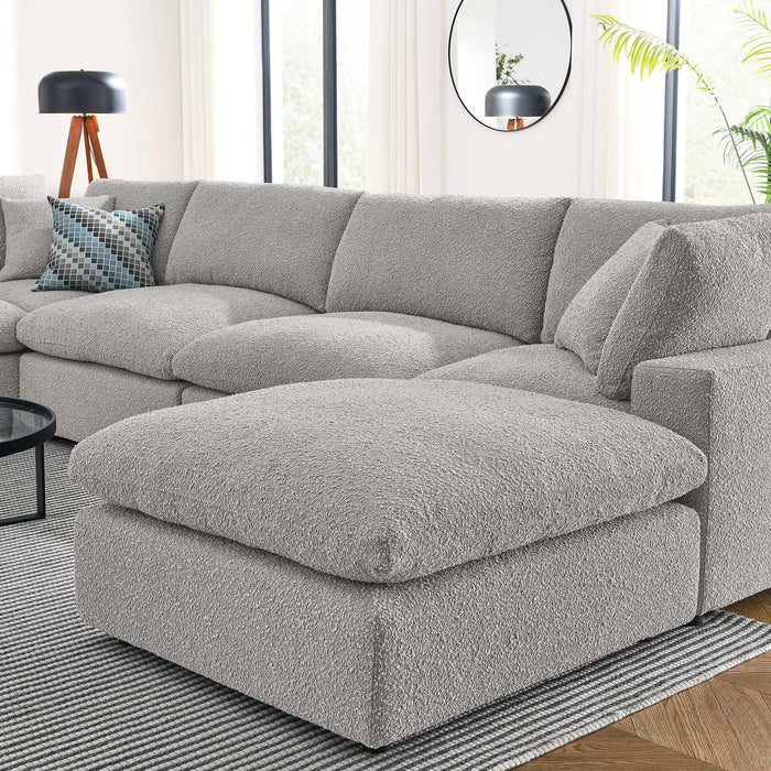 Modway Commix Boucle 7-Piece Sectional Sofa